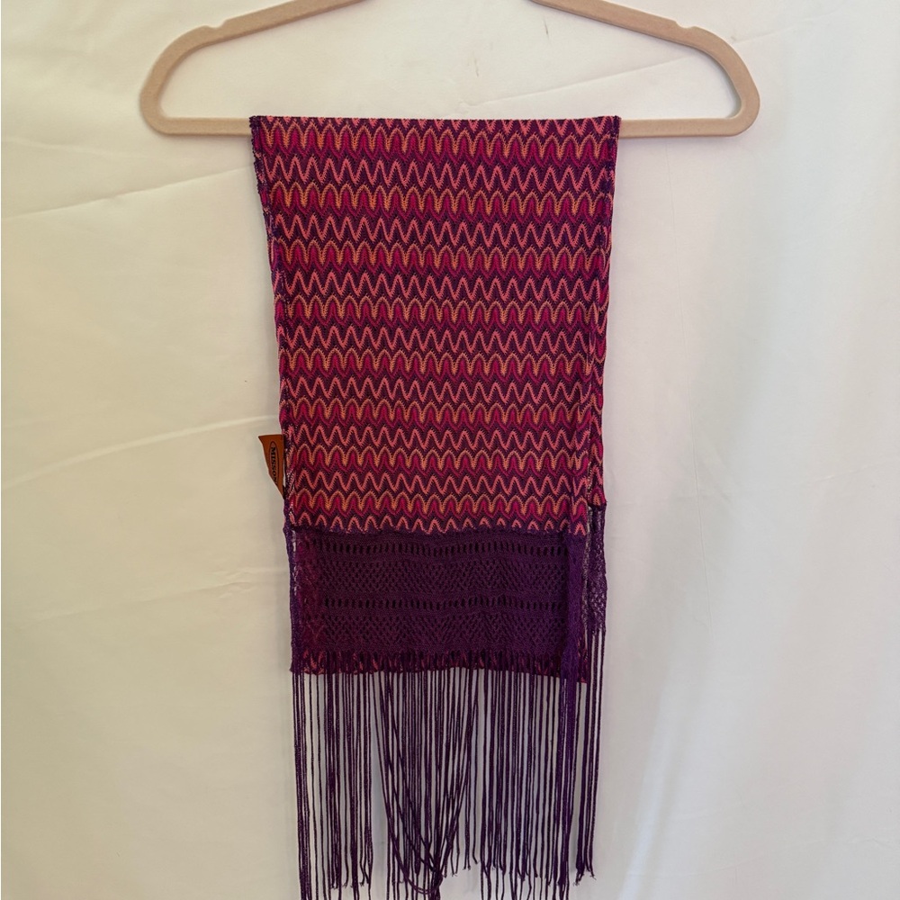 Vintage Missoni Woven Chevron Scarf